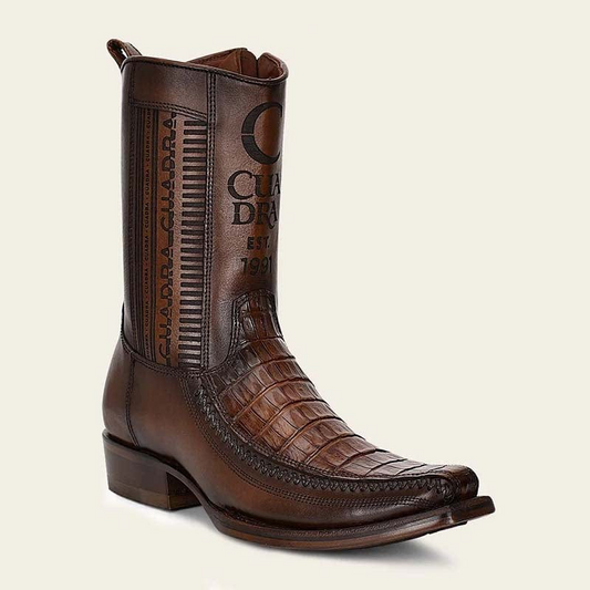Men's Cowboy Boot In Genuine Ostrich Leather And Bovine Leather(Buy 2 Free Shipping✔️)