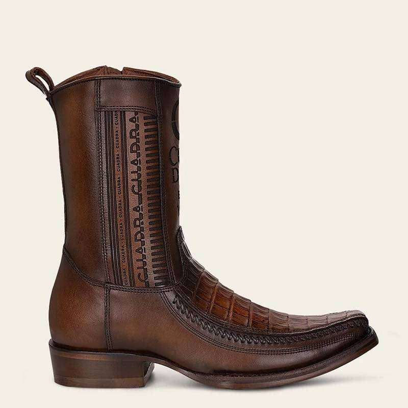 Men's Cowboy Boot In Genuine Ostrich Leather And Bovine Leather(Buy 2 Free Shipping✔️)