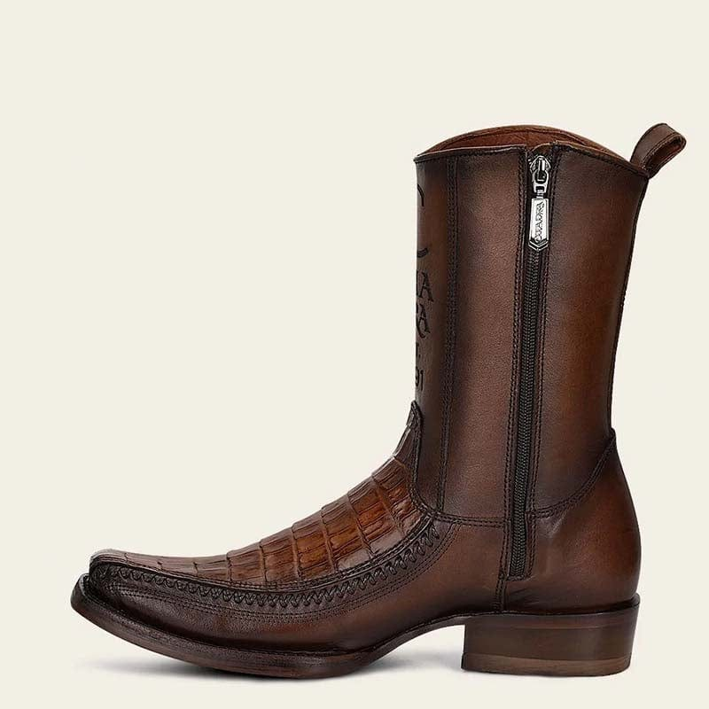 Men's Cowboy Boot In Genuine Ostrich Leather And Bovine Leather(Buy 2 Free Shipping✔️)