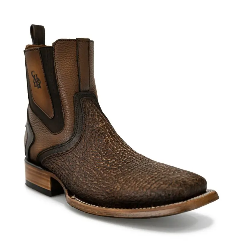 Genuine Shark Leather Urban Ankle Boot For Men