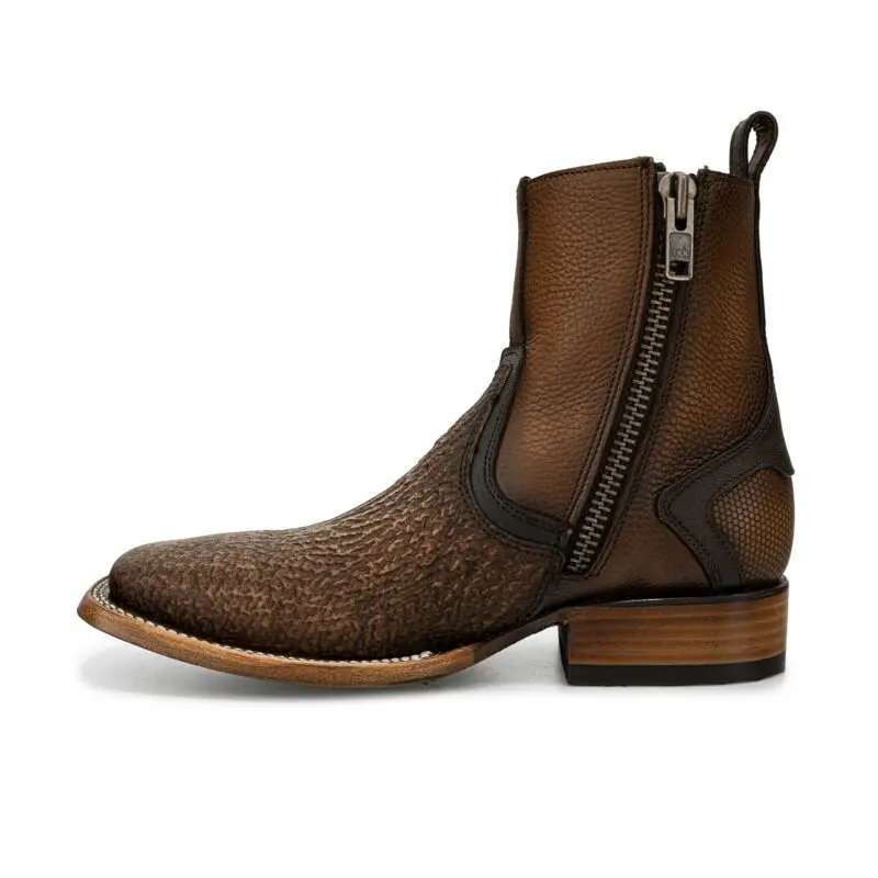 Genuine Shark Leather Urban Ankle Boot For Men