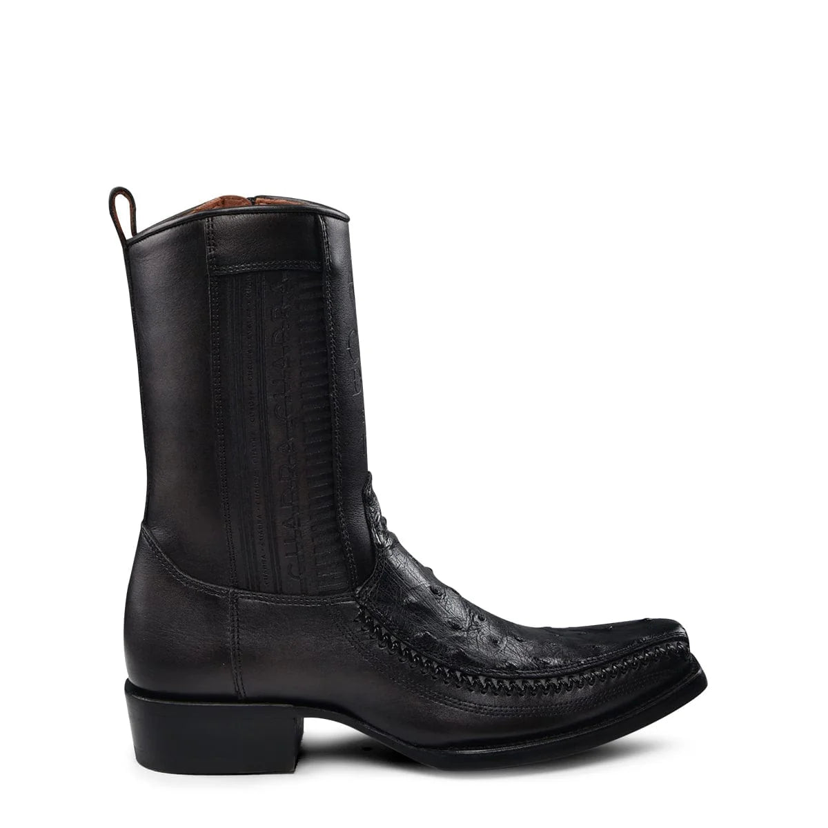 Men's Cowboy Boot In Genuine Ostrich Leather And Bovine Leather(Buy 2 Free Shipping✔️)