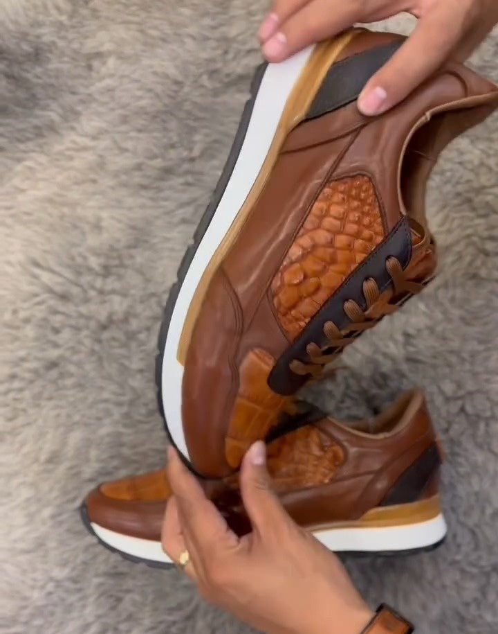 Low-top Leather Sneakers