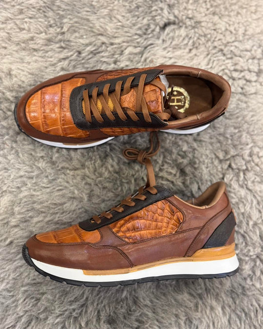 Low-top Leather Sneakers