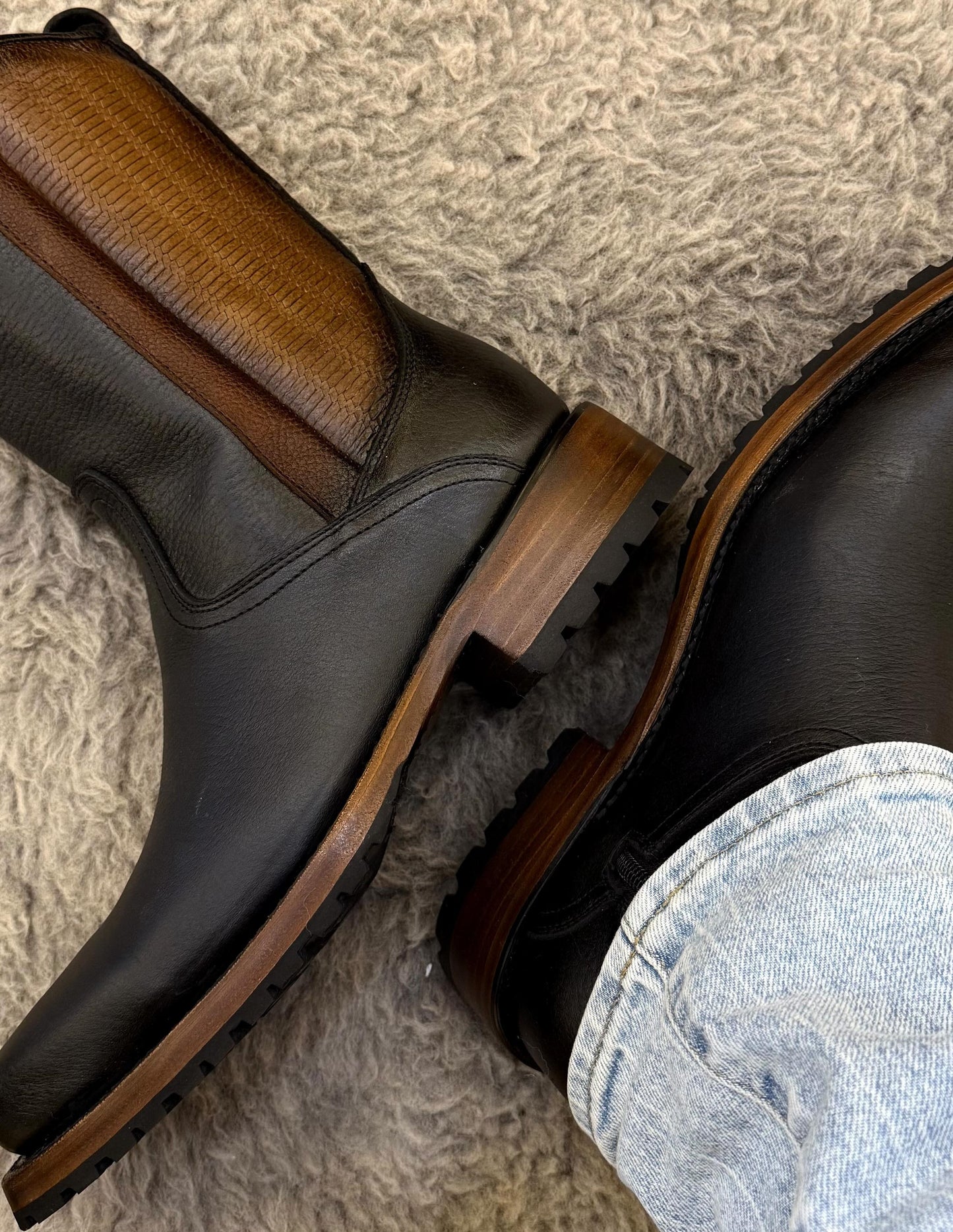 New Handmade Italian Cowhide Boots