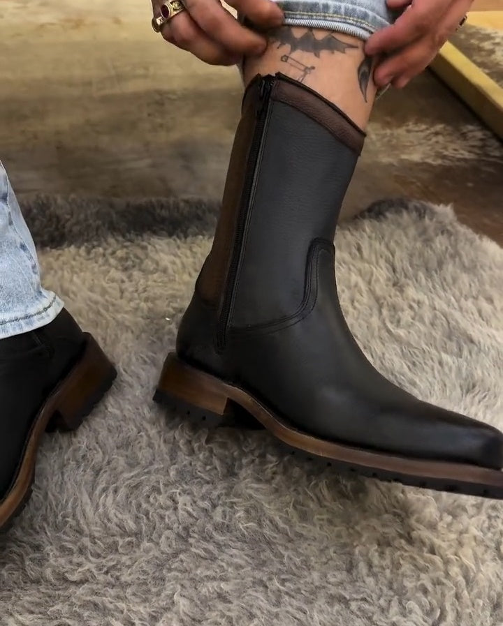 New Handmade Italian Cowhide Boots