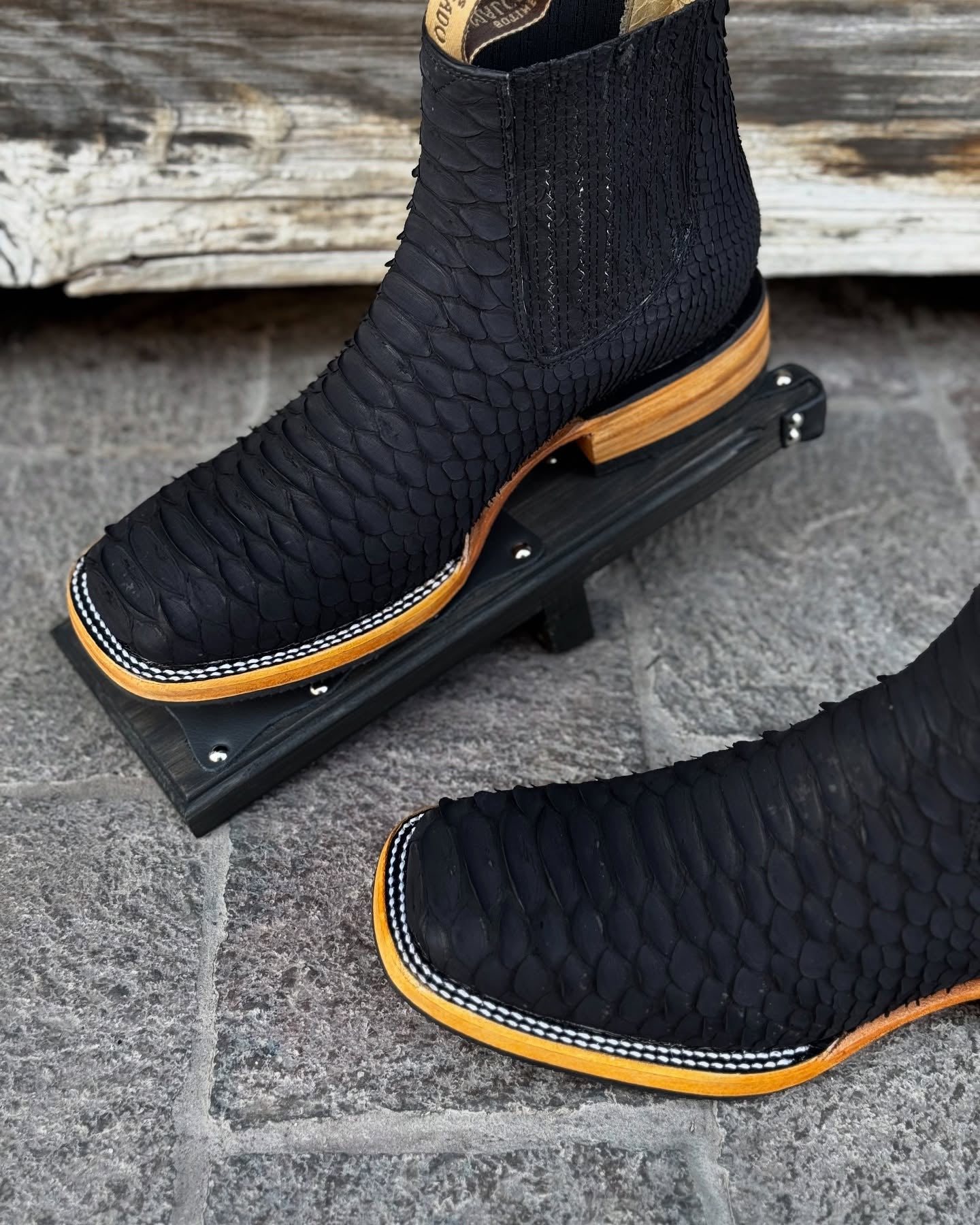 Italian Hand-stitched Python Boots