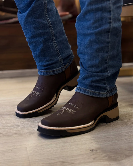 Square Toe Sculpted Cowboy Boots