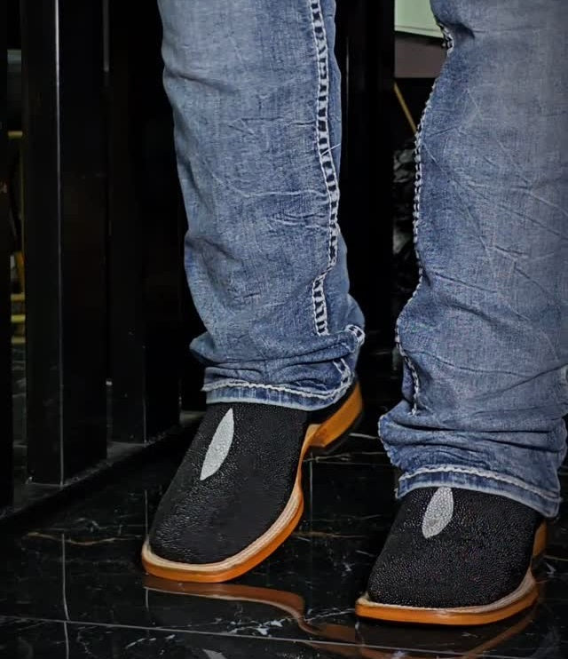 Vintage Totem Cowhide Boots