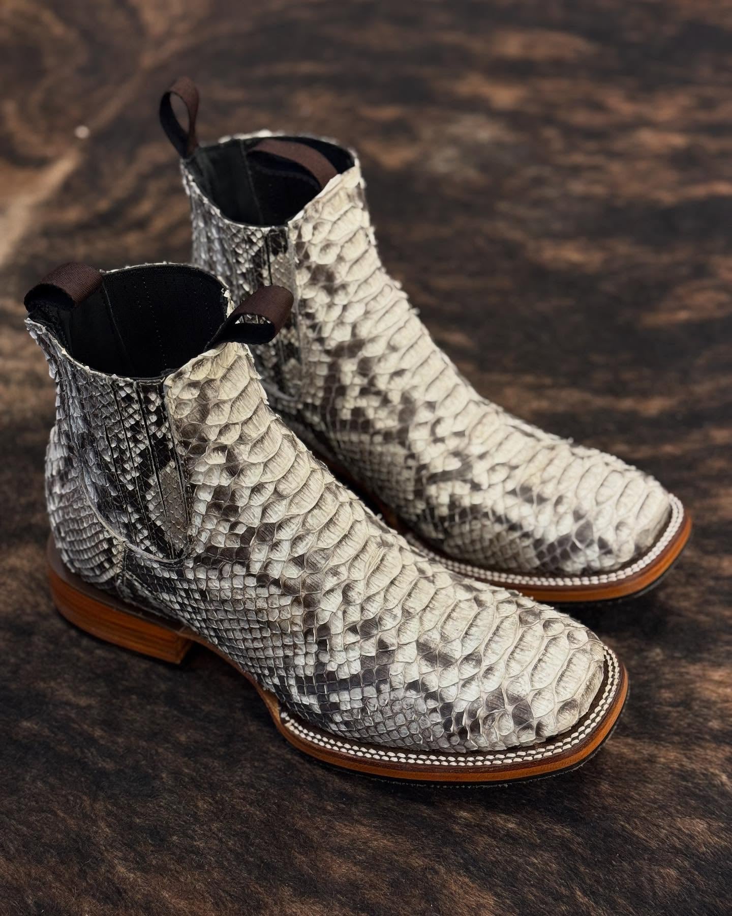 Handmade Crocodile Leather Vintage Boots