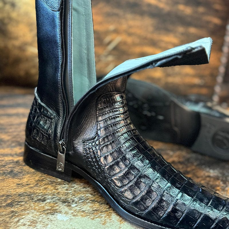 Dress Black Exotic Boot