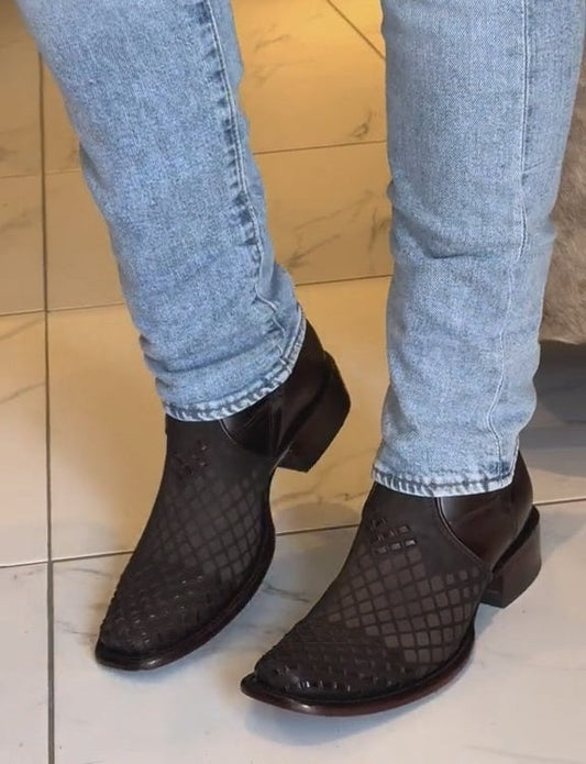Hand Knit Vintage Cowboy Boots