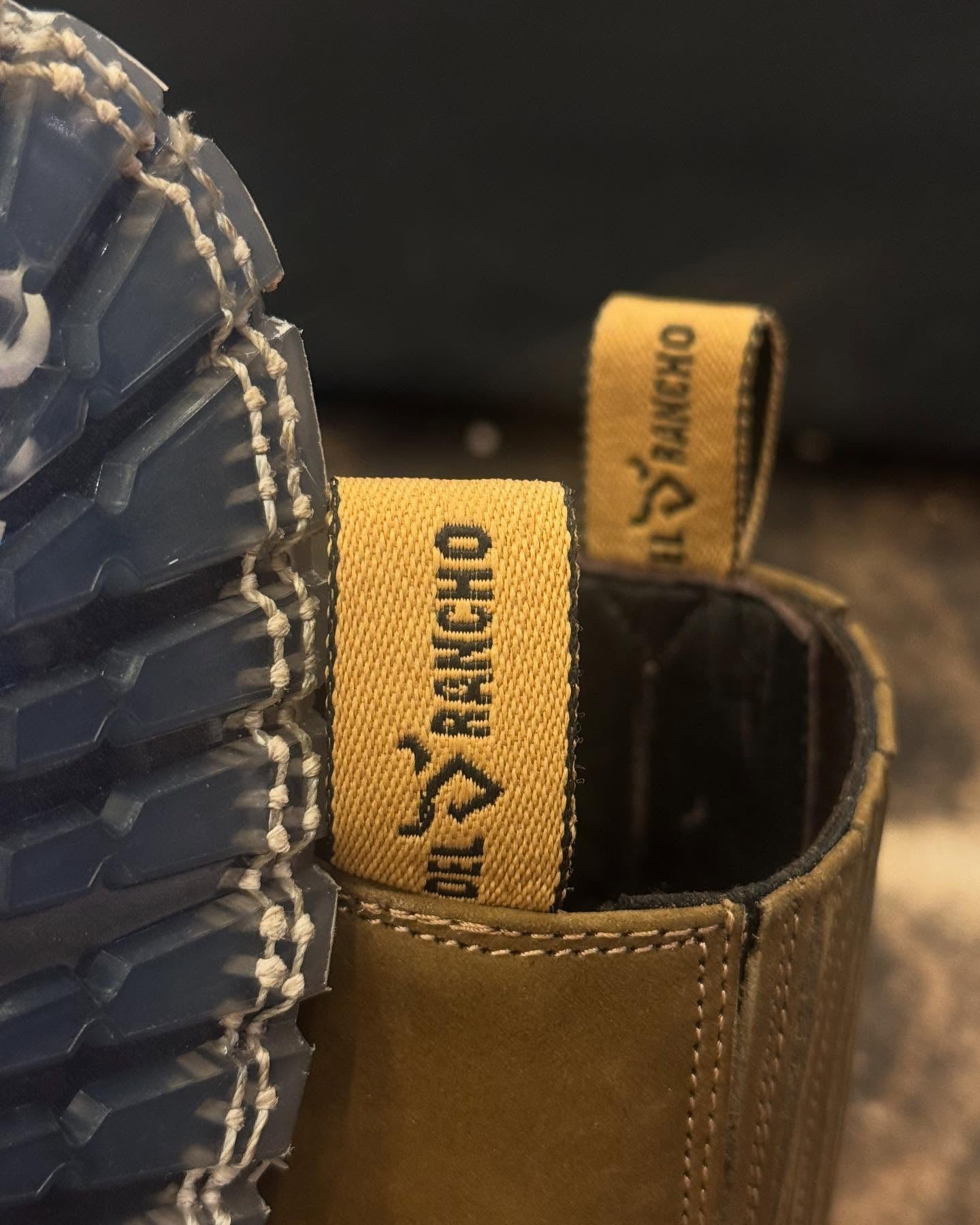 Men's Leather Square Toe Boots