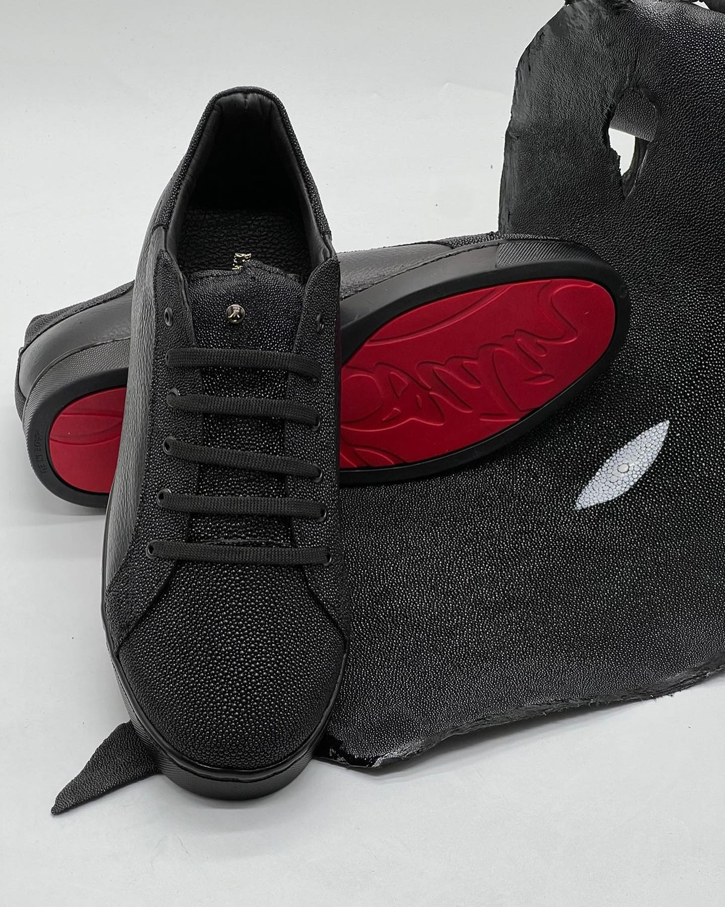 Gray Suede Calfskin Shoes
