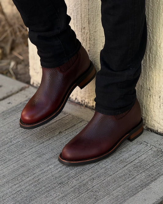 Scratch Resistant Cowhide Cowboy Boots