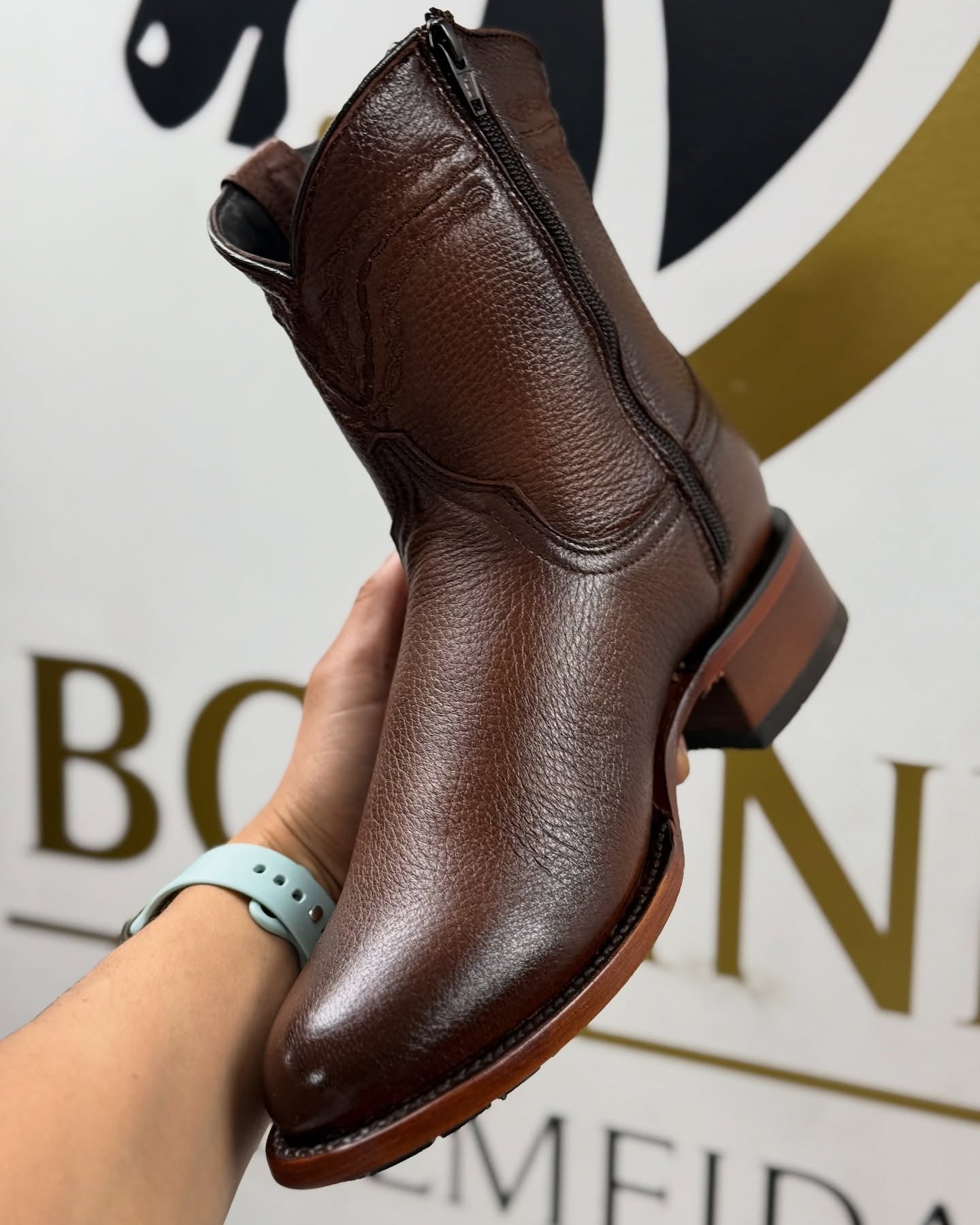 Original Design Cowhide Cowboy Boots