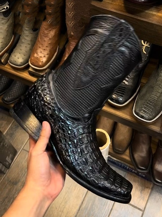 Handmade Crocodile Vintage Boots