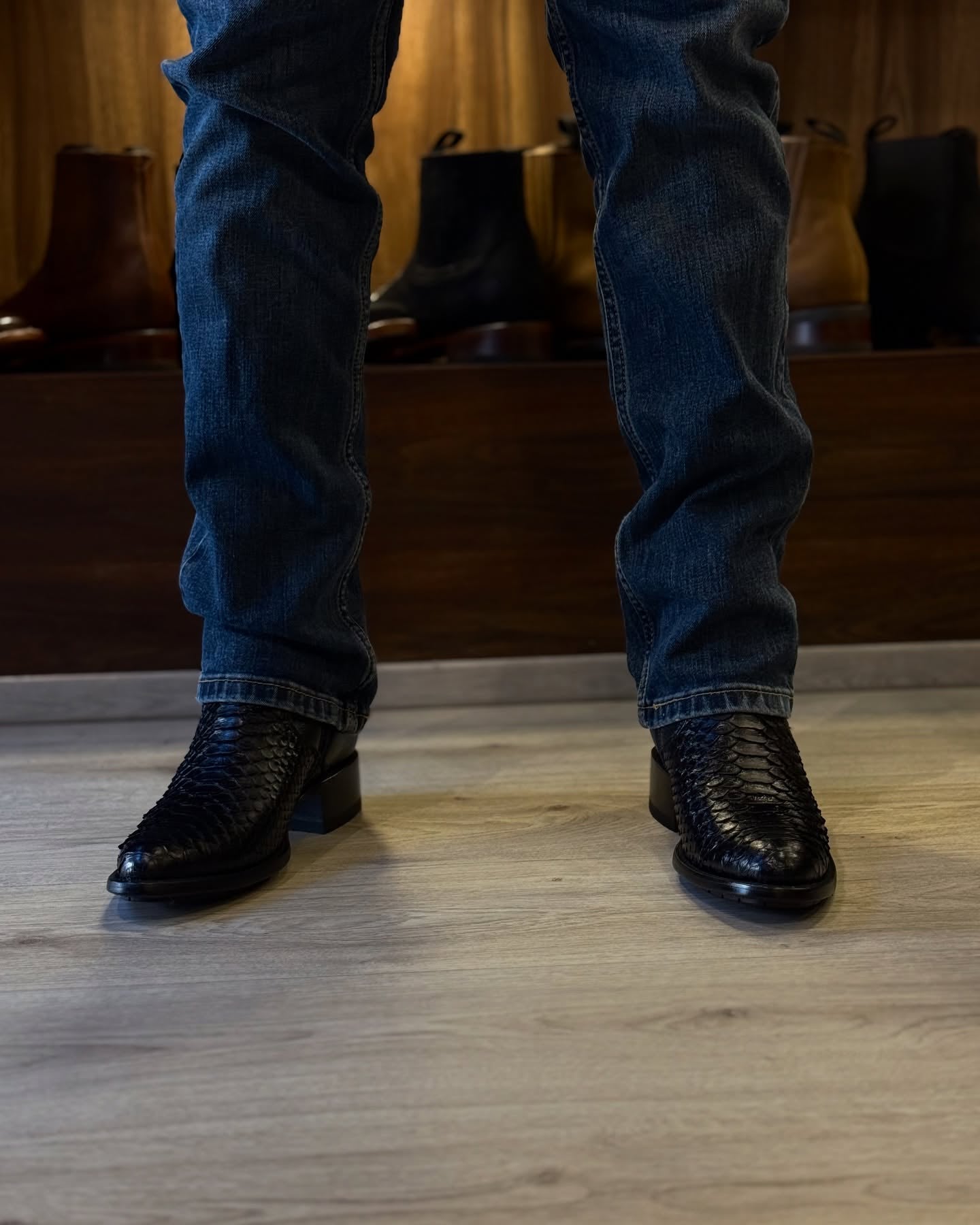 Handcrafted Bullfighting Python Boots