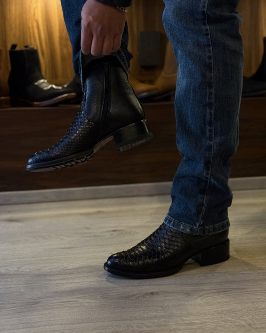 Handcrafted Bullfighting Python Boots
