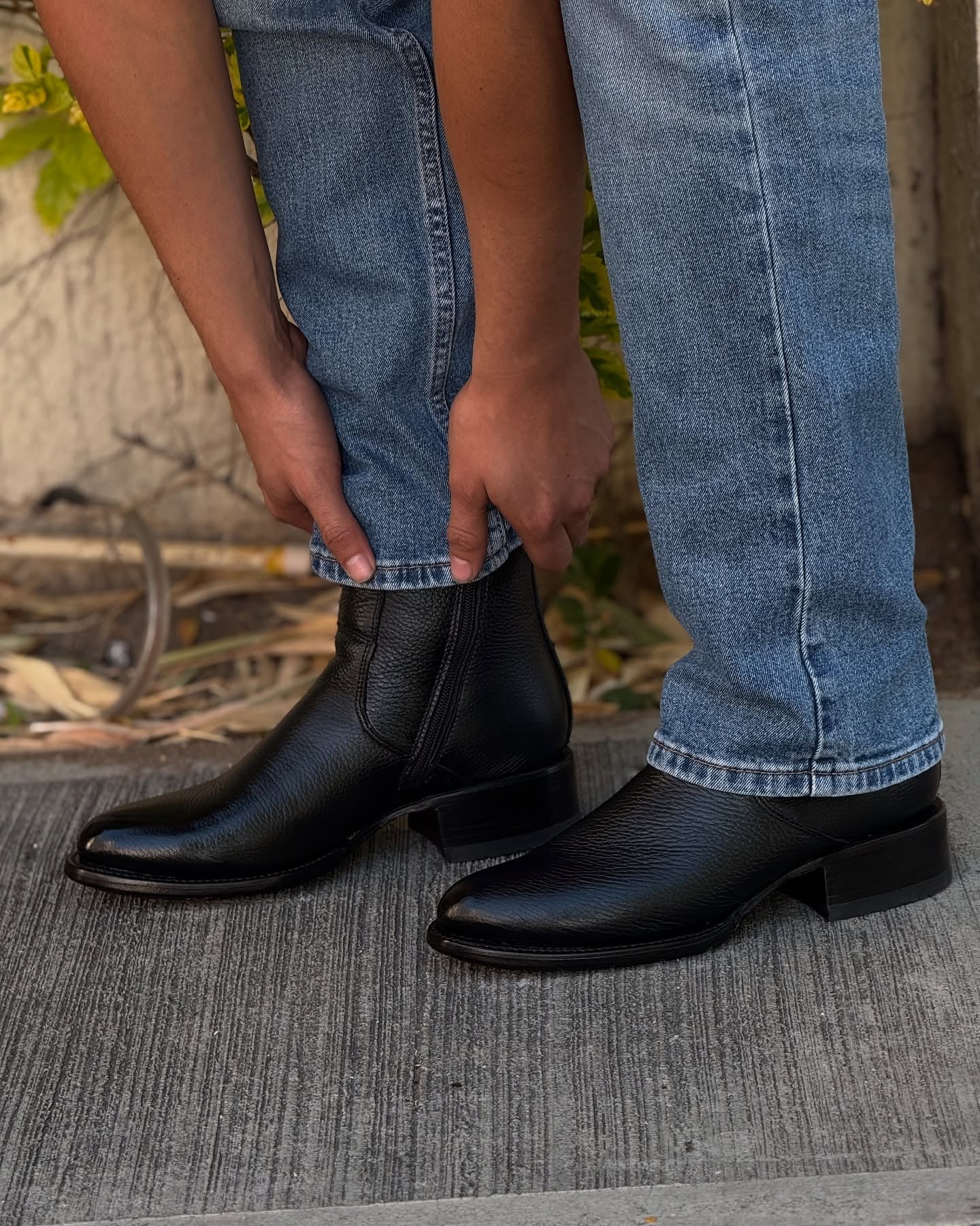 Classic Cowhide Handmade Cowboy Boots