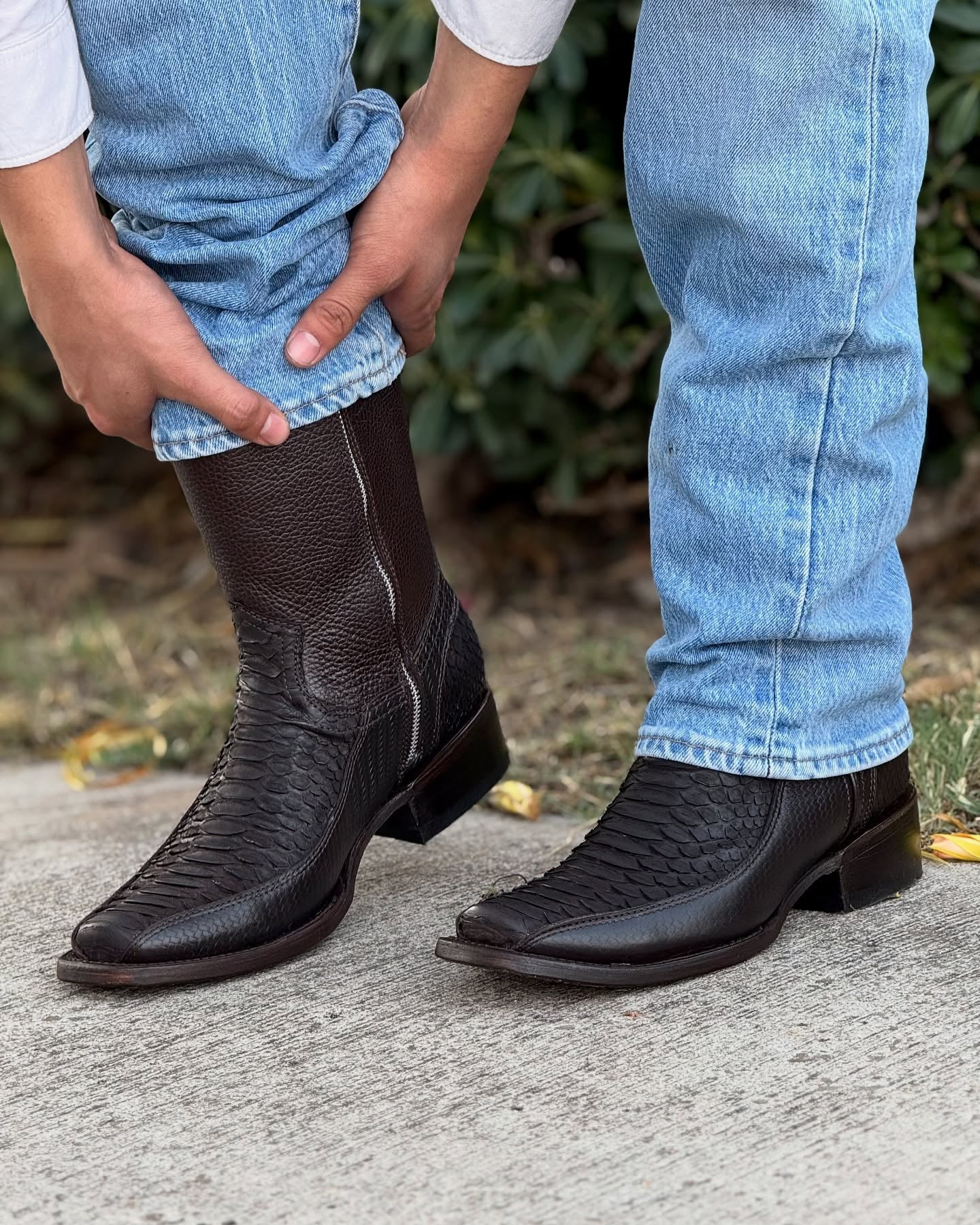 Vintage Handmade Python Knight Boots