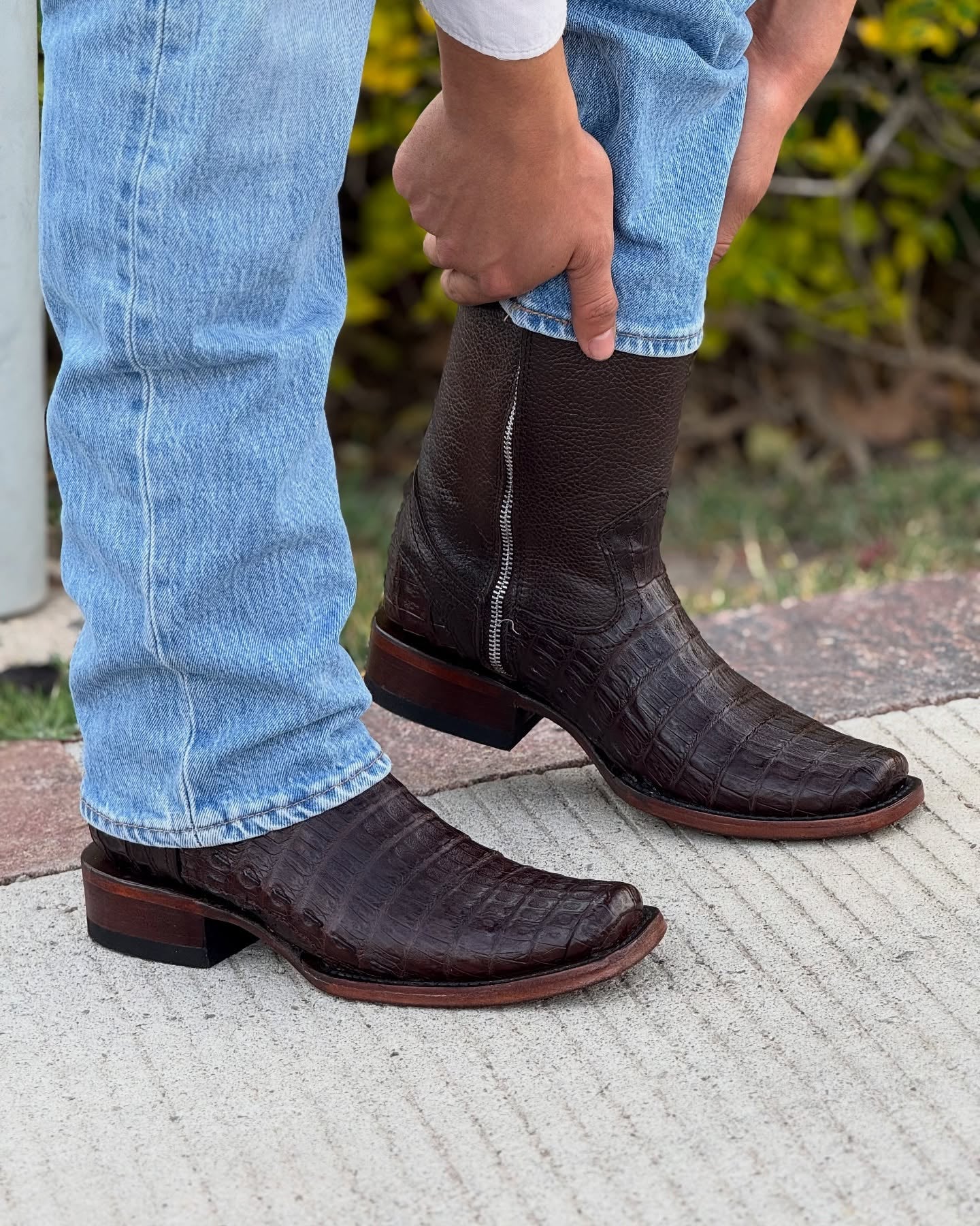 Handmade Crocodile Vintage Boots