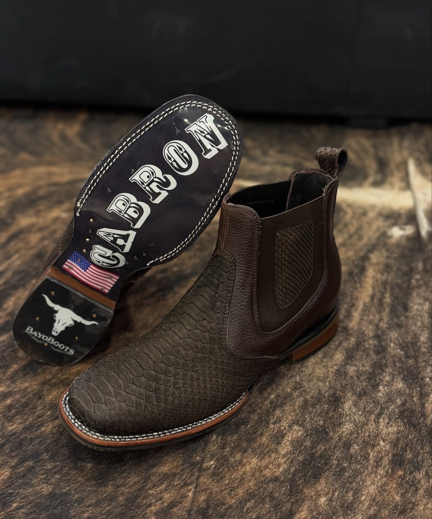 Vintage Handmade Python Knight Boots