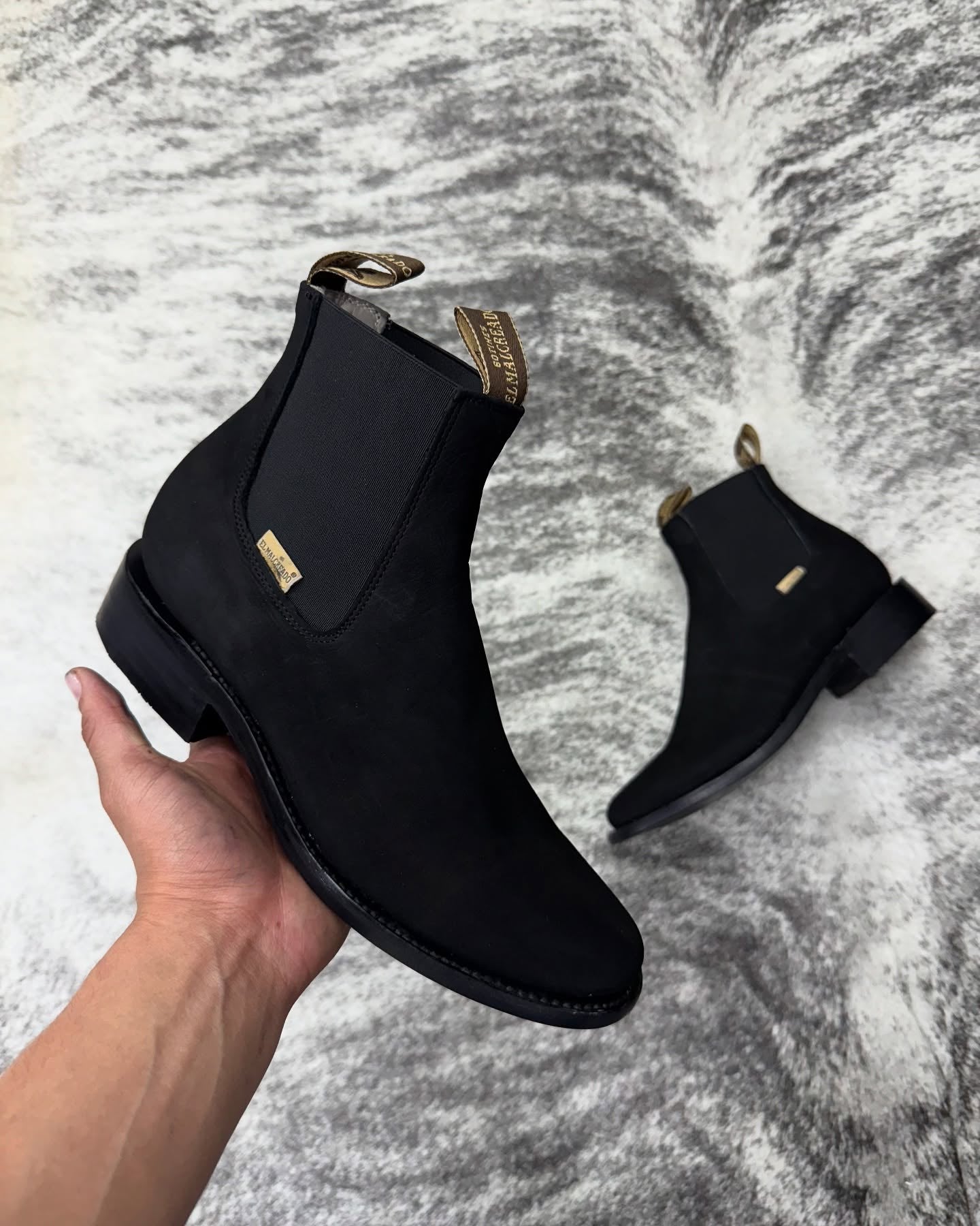 Classic Cowhide Handmade Cowboy Boots
