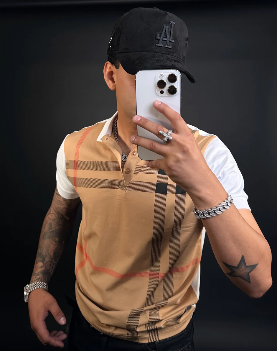 Plaid Polo Shirt