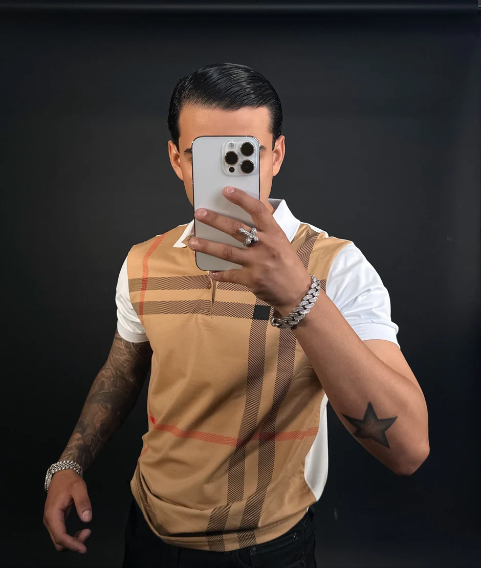 Plaid Polo Shirt
