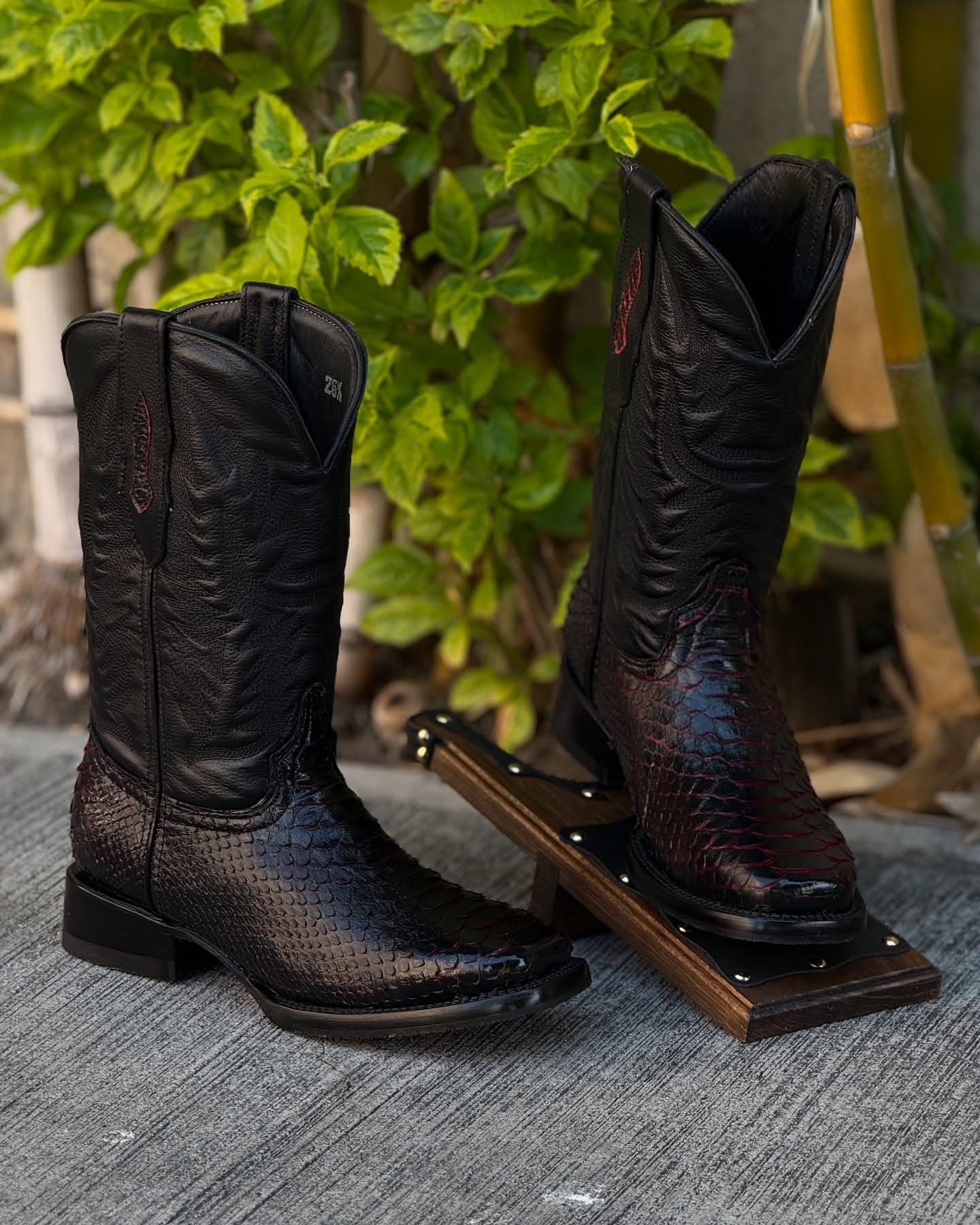 Exclusive Vintage Python Leather Knight Boots