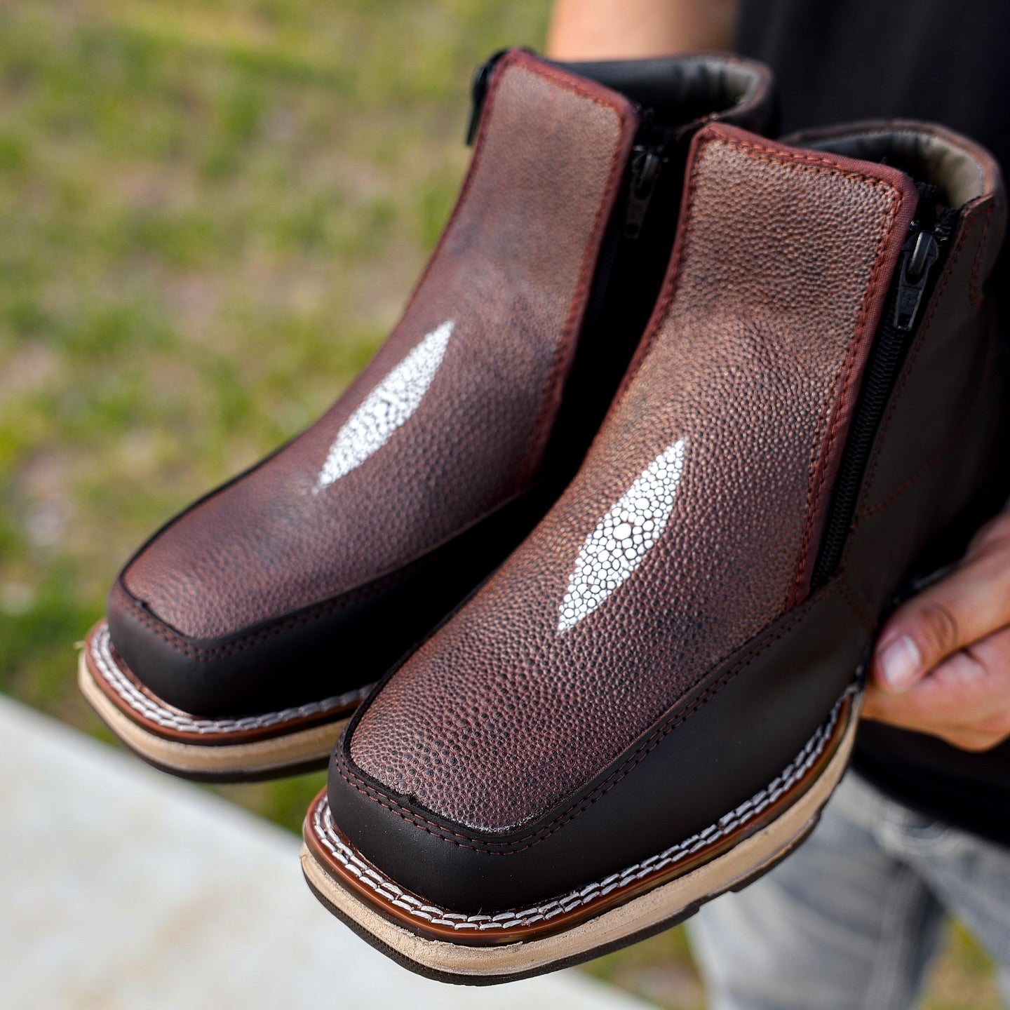 Handmade Vintage Custom Cowhide Boots