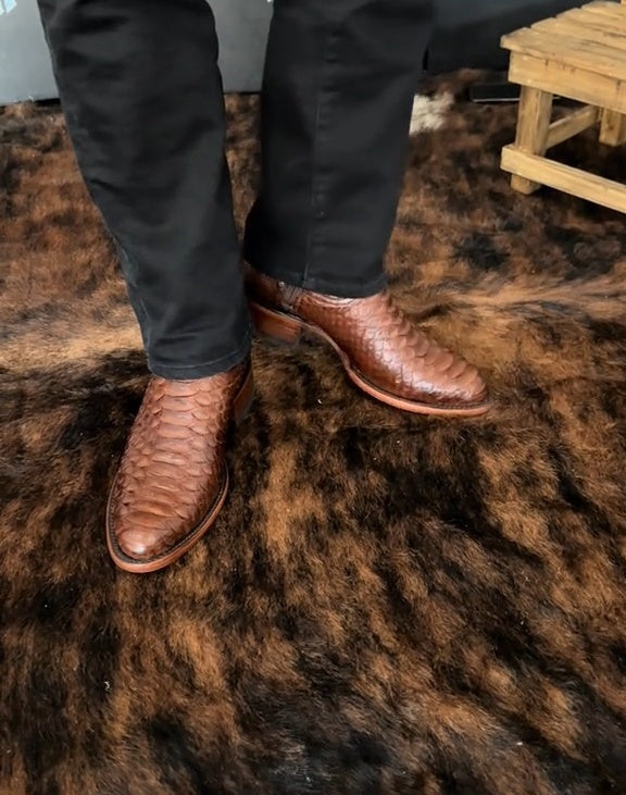 Handmade Italian Python Boots