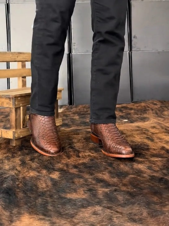 Handmade Italian Python Boots