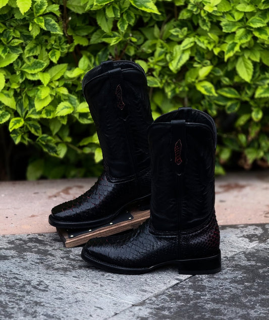Handmade Italian Python Boots