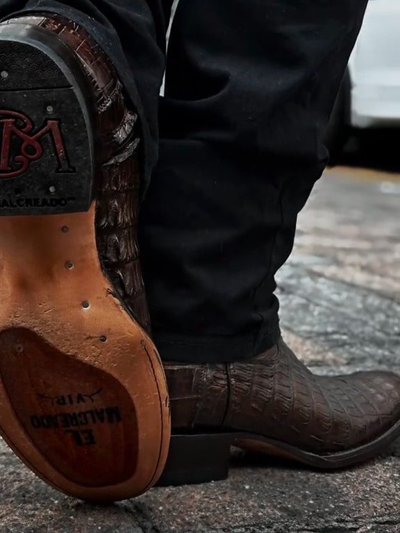 New Handmade Crocodile Boots