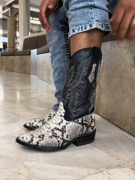 New Cow Python Boots