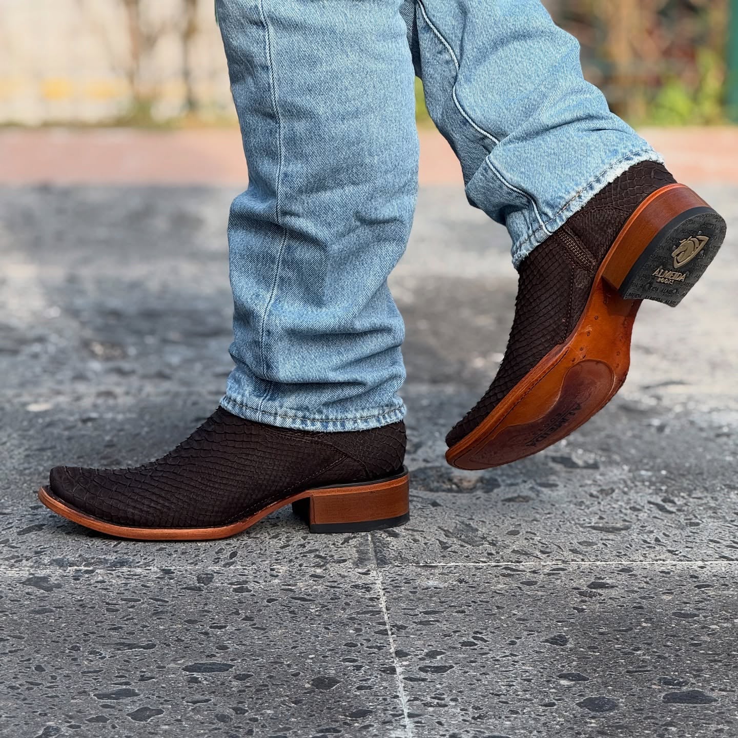 Handmade Italian Python Boots