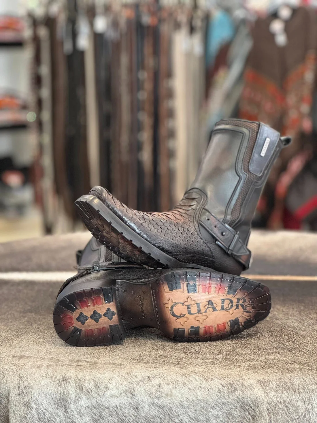 Cowboy Lace-Up Rider Boots