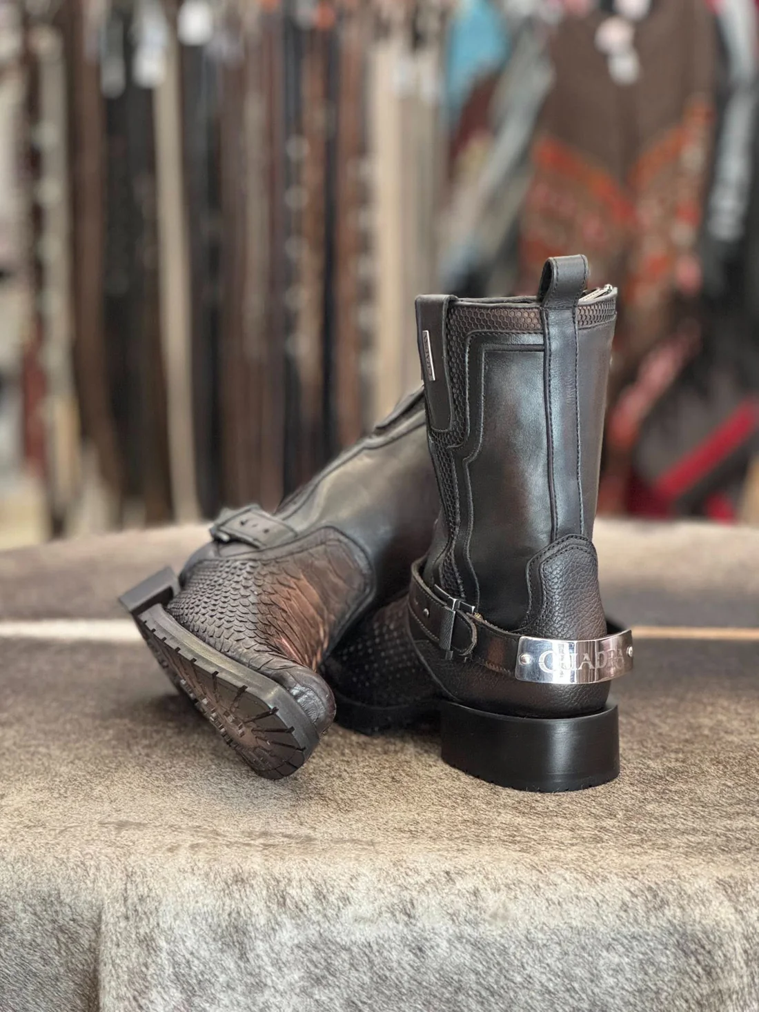 Cowboy Lace-Up Rider Boots