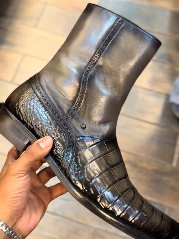 Handmade Crocodile Boots