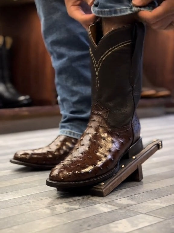 Original Handmade Ostrich Leather Boots