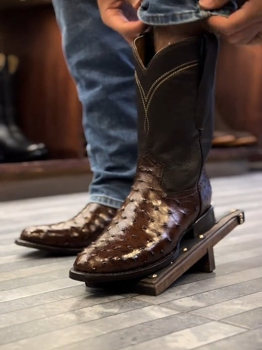Original Handmade Ostrich Leather Boots