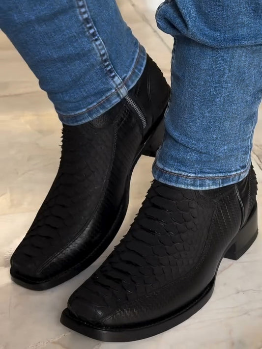 Handmade Italian Python Boots