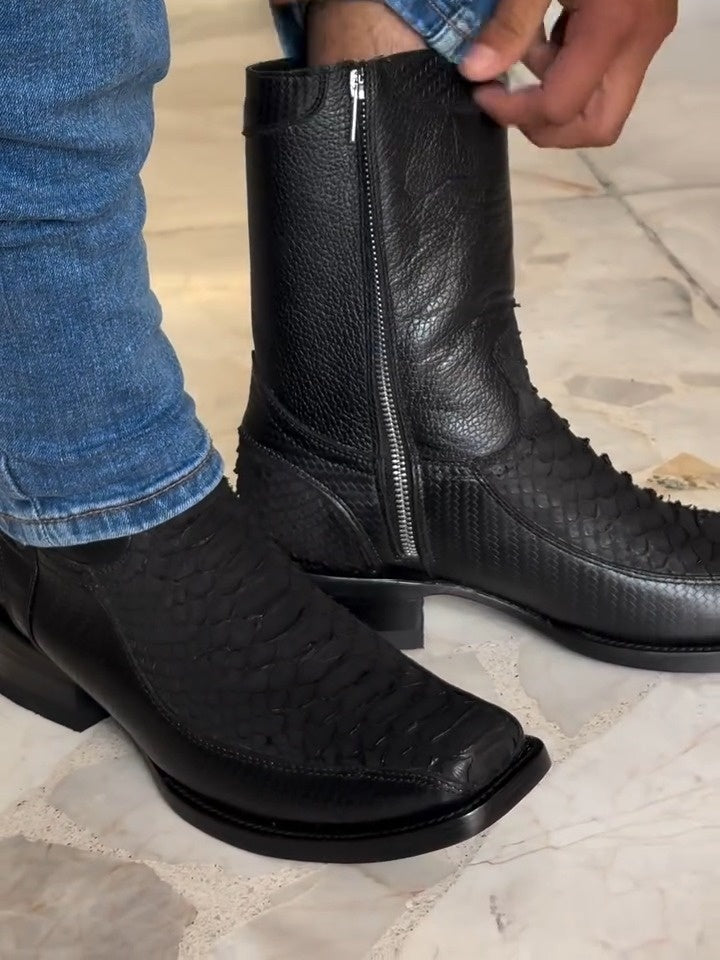Handmade Italian Python Boots