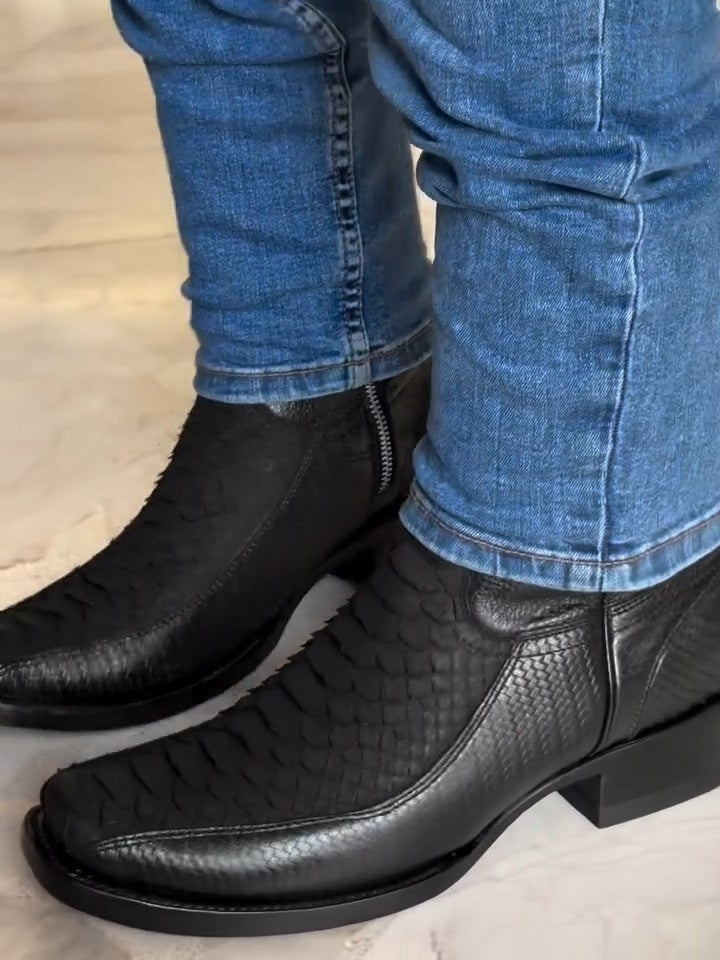 Handmade Italian Python Boots