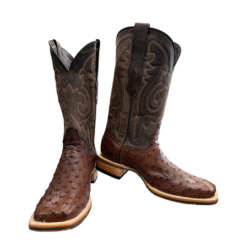 Western Ostrich Boots