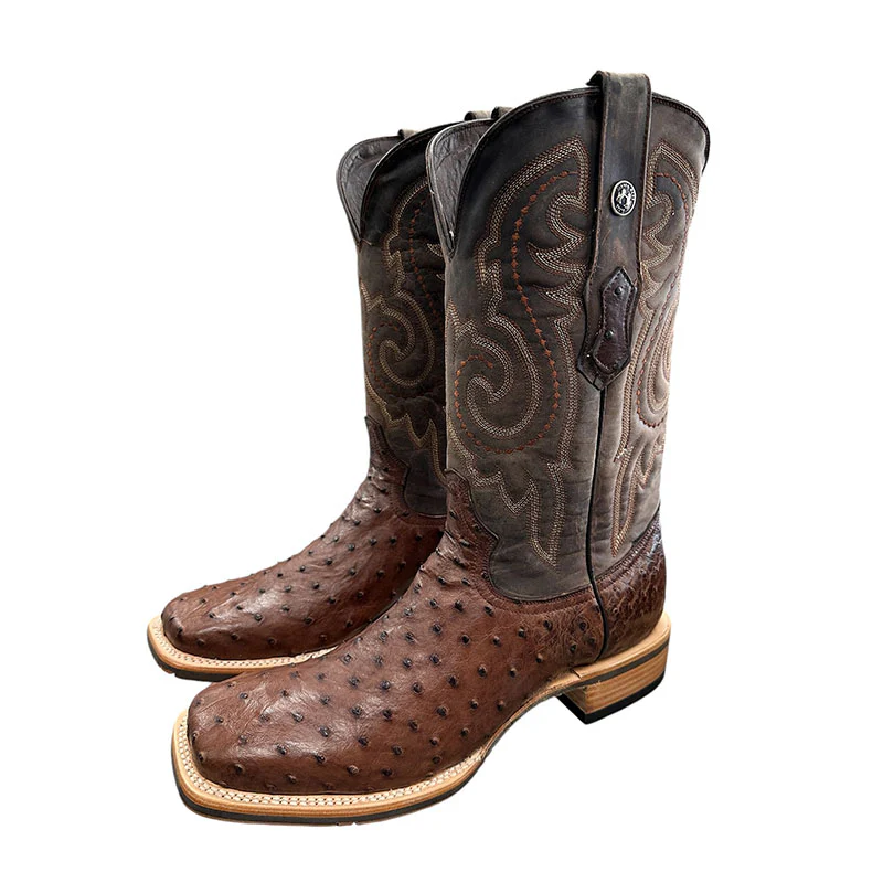 Western Ostrich Boots