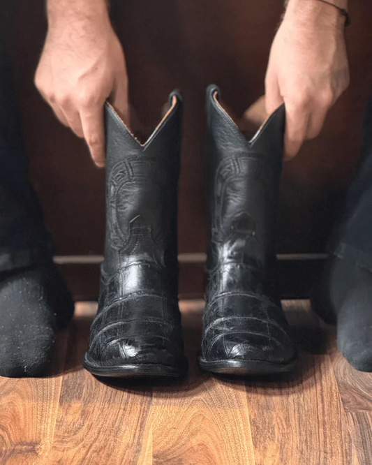 Handmade American Crocodile Boots