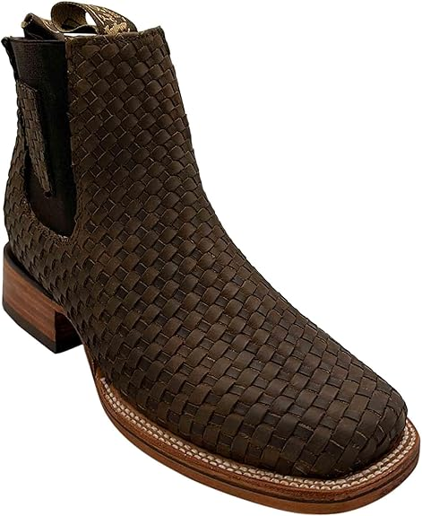 Men's Short Ankle Rodeo Petatillo Boot Square Toe